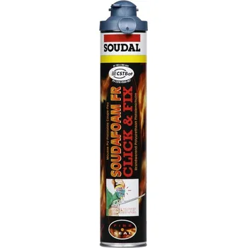 Montážní pěna SOUDAL Pistolová montážní pěna SOUDAFOAM FR HY CLICK&FIX 750ml
