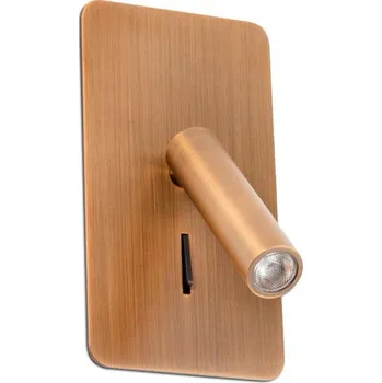 Nástěnné svítidlo FARO SUAU LED zapuštěné nástěnné svítidlo, bronzová - FARO FARO 62111