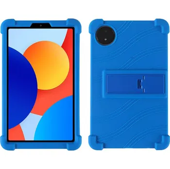 Pouzdro na mobilní telefon Barevný Silikonový Obal Na Xiaomi Redmi Pad Se 8,7" - Se Stojánkem Modrá: Tmavě Modrá