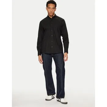 Pánská košile United Colors Of Benetton Košile 5KQRUQ04B Černá Regular Fit XL