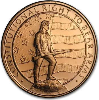 Private Mint Měděná mince druhý dodatek (právo nést zbraně) 1 Oz (Right to Bear Arms)