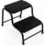 Schůdek se dvěma stupínky CARBEST, černý