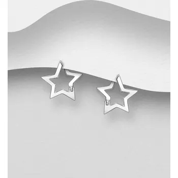 Náušnice Velkoobchodní kruhové náušnice ve tvaru hvězdy 925 Star
