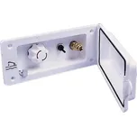 Zásuvka na vodu s předsměšovačem a sprchou bílá - bez zámku