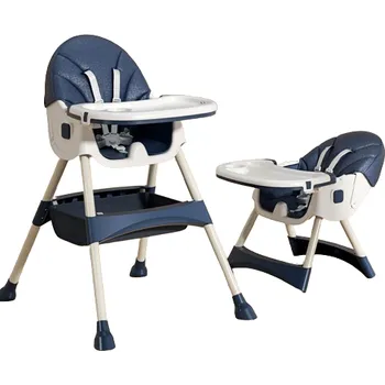 Dětský bezpečnostní prvek Dětská jídelní židlička 2v1 Comfort - Modrá - rozbalená nepoškozená