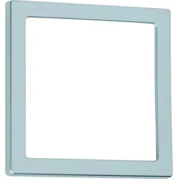 Příslušenství ke karavanu Rámeček krycí 1-násobný 62x62mm, matná stříbrná, samoobslužné balení