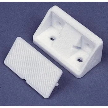 Příslušenství ke karavanu Univerzální nábytková rohová spojka s krytkou plastová bílá 10 ks