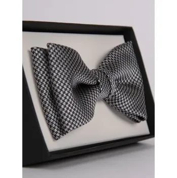 Motýlek ELSNER Motýlek BUTTERFLY Z JEDWABNEGO ŻAKARDU A5334 Tmavomodrá OS