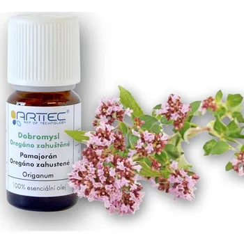 Masážní přípravek ARTTEC přírodní vonný olej Dobromysl - Oregáno bio 10 ml