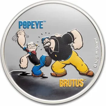 Popeye a Brutus Colorized BU Samoa 2024 1 Oz