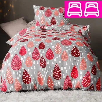 Povlečení Bavlněné povlečení LAVEN WINTER 4-dílna sada 140x200 cm