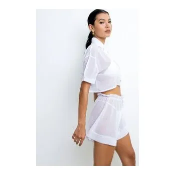 Pánské kraťasy La Michaux Plážové šortky SOFIA Bílá L