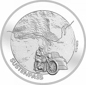 Stříbrná mince Susten Pass 20 CHF 2020 Swissmint |