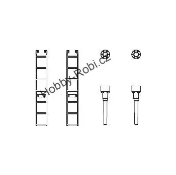 Modelová železnice Vedení pístních tyčí BR24 G 1 ks - Piko 37210-77 (Zahradní železnice)