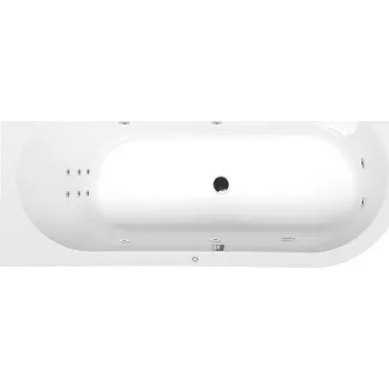 Astra L Hydro hydromasážní vana, 165x80x48 cm, bílá 33611H