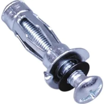 Hmoždinka Kovová dutinová hmoždinka se šroubem s půlkulatou hlavou M4 - 4 ks