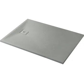 Sprchová vanička CERANO - Sprchová vanička obdélníková Pablo - SMC/minerální kompozit - strukturovaná šedá - 140x70x3 cm