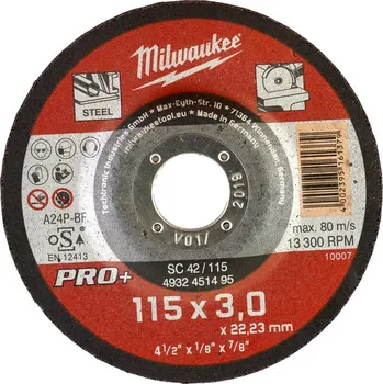 Řezný kotouč MILWAUKEE řezný kotouč CutWSC 42/115X3 PRO+ 4932451495