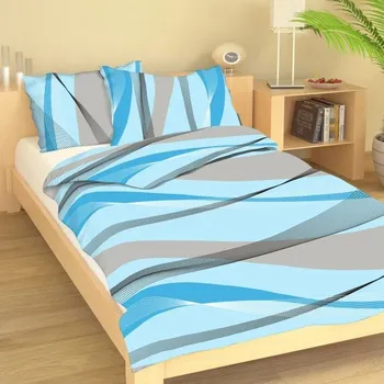 Povlečení Krepové povlečení Fantazie modrá Uzávěr: knoflíky