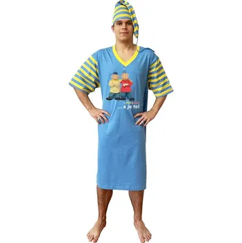 Pánská móda DIVJA Noční košile Pat a Mat A je to! modrá