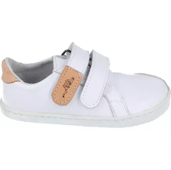 Dětská móda Barefoot kožené boty Pegres BF54 - bílé 26