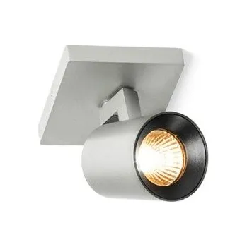 Bodové svítidlo RED - DESIGN RENDL KENNY I přisazená česaný hliník/černá 230V GU10 35W - RED - DESIGN RENDL RED R12913