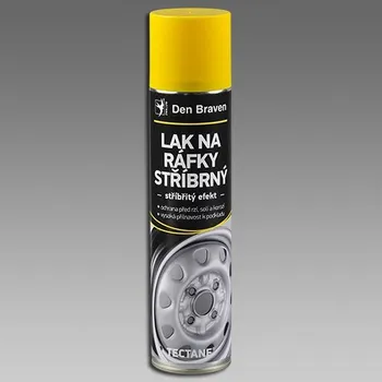 Autokosmetika DEN BRAVEN Lak na ráfky - stříbrný 400ml aerosolový sprej