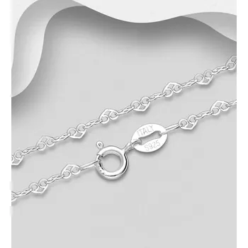 Řetízek Stříbrný řetízek Mariner , 2 mm široký, o délce 40,6 cm Made in Italy