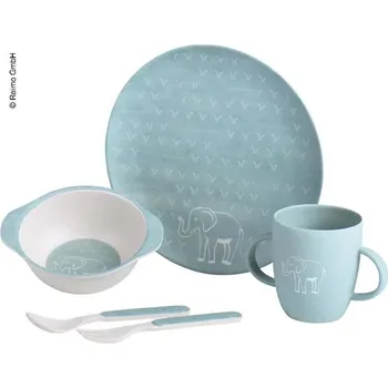 Sada nádobí Sada 5ks dětského melaminového nádobí CAMP4 SLON