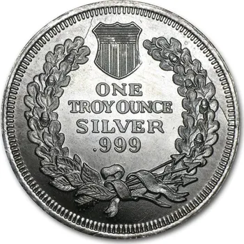 Stříbrná medaile Indian Head Cent 1 oz Replika historické mince USA Ag 999