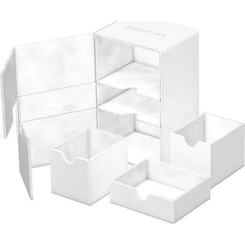 Příslušenství ke karetním hrám Ultimate Guard Twin Flip`n`Tray 160+ XenoSkin Monocolor White