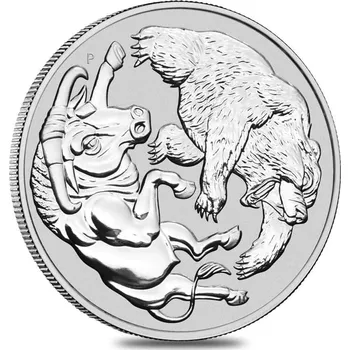 Stříbrná mince Býk a Medvěd 1 oz 2020 Perth Mint