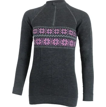 Oblečení a móda WIGI bezešvá merino mikina - Šedá 8N40 / 2XL/3XL / Šedá