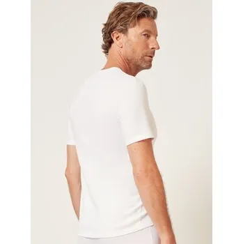 Pánské tričko Huber T-Shirt 110054 Bílá Slim Fit XL