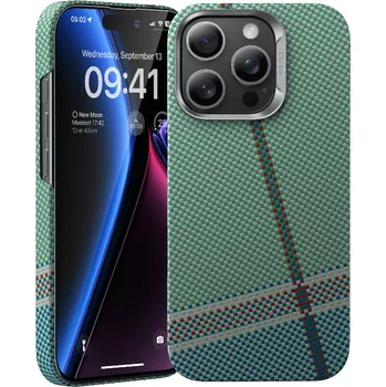 Pouzdro na mobilní telefon Zadní kryt Benks PassionGreen Kevlar 600D pro iPhone 16 Pro