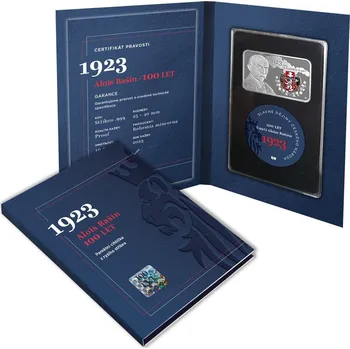 Bohemia Mincovna Alois Rašín – Pamětní cihlička z ryzího stříbra, Proof 2023