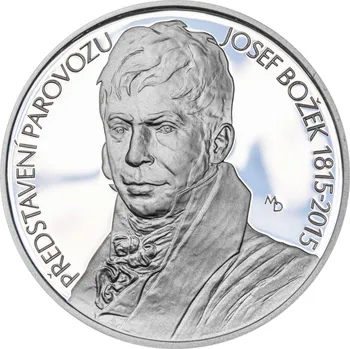 Česká mincovna Mince 200 Kč Josef Božek představil parovůz 2015 Proof