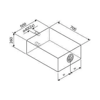 Příslušenství ke karavanu Nádrž na čerstvý/odpad 85l 8-07