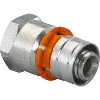 Vodovodní potrubí UPONOR MLC S-PRESS přechod 1"x25mm, vnitřní závit, lisovací, voda, mosaz