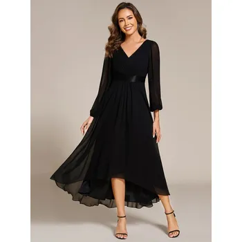 Dámské šaty Ever Pretty společenské šaty černé 9894 Velikost: 6XL / 52 / 20 / 24