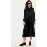 KARL LAGERFELD Košilové šaty A1W13020 Černá Regular Fit 42