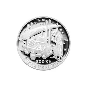 Mince stříbrná : 650. výročí vydání nařízení Karla IV. o zakládání vinic - 200 Kč