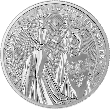 Stříbrná mince Germania & Britannia 1 oz Allegories 2019 Ag 999.9 Germania Mint