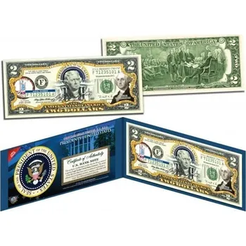 U.S. Mint GEORGE WASHINGTON 1. prezident USA 2 USD Originální zákonné platidlo v USA