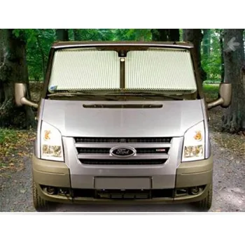 Příslušenství ke karavanu Zatemňovací žaluzie na boční okna z plisované látky REMIfront IV na Ford Transit Custom V363 (2014-) šedá