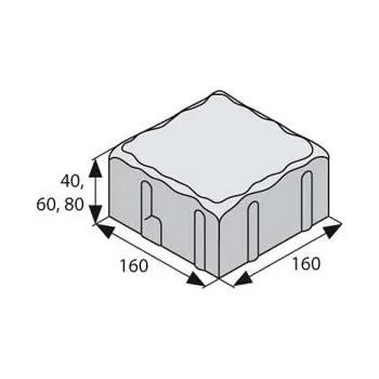 Stavebniny BEST URIKO I výška 60mm colormix brilant STANDARD
