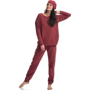 Dámské kalhoty Černé dámské zateplené tepláky Key Hot Touch, černá XL