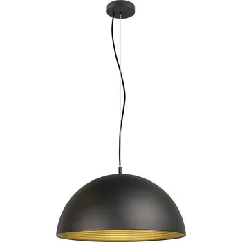 SLV - BIG WHITE FORCHINI M 50 závěsné svítidlo, E27, délka závěsu 150 cm, 1x max. 40 W, matná černá / matná zlatá - BIG WHITE (SLV) LA 1008537