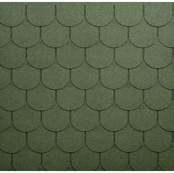Střešní krytina TEGOLA Střešní šindel ECO ROOF Traditional 078 MIXED GREEN Bobrovka - mix zelená