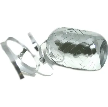 Stuha stuha vázací 20m metalic stříbrná